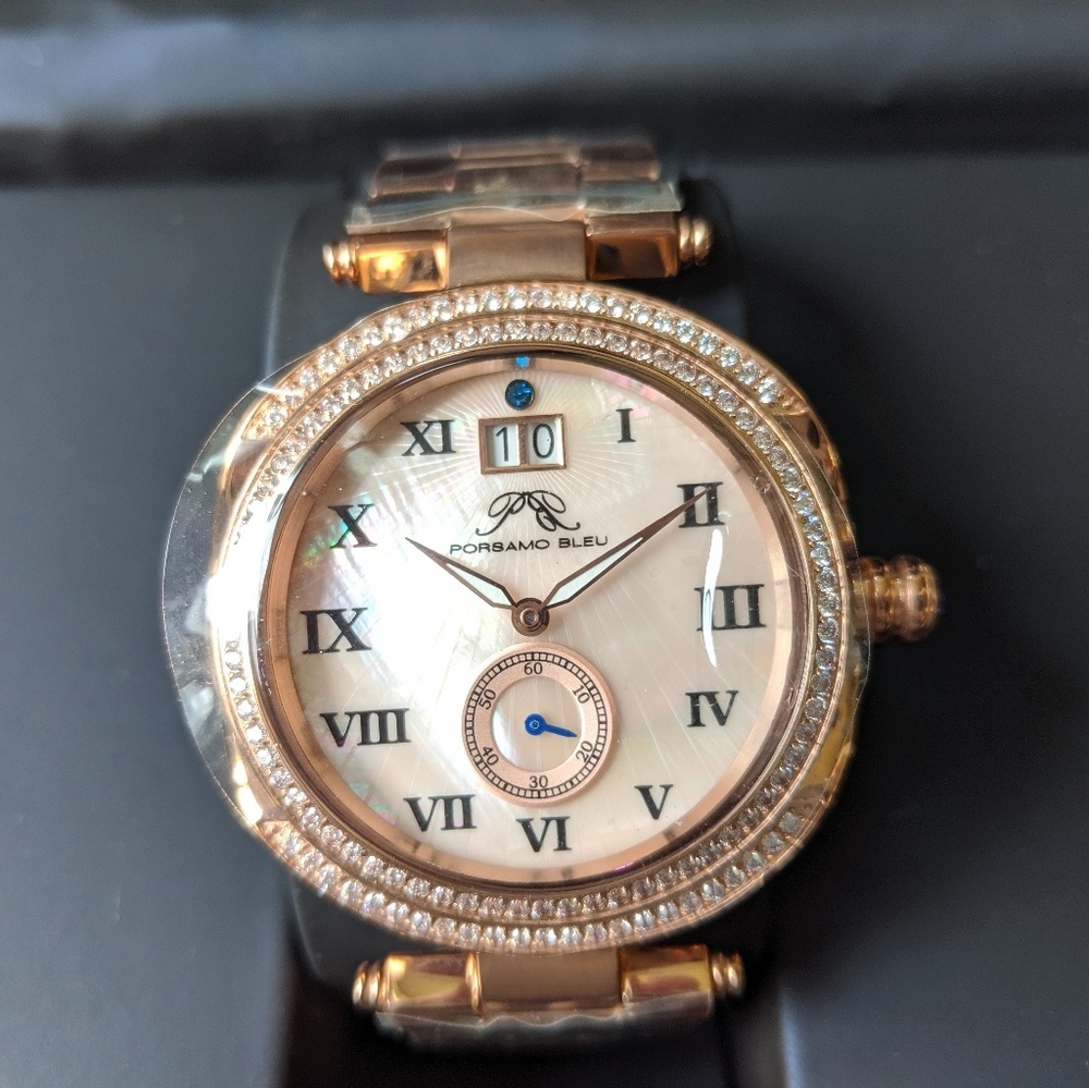 Porsamo Bleu South Sea Swarovski Crystal Watch
